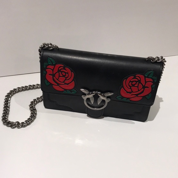 Pinko Handbags - Designer PINKO black leather bag